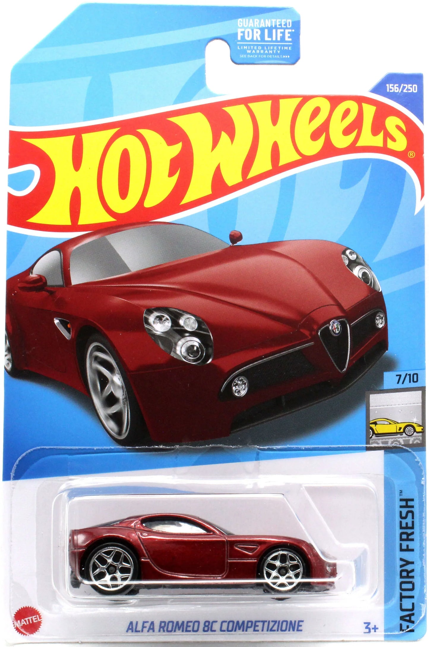 Hot Wheels 2022 - Collector # 156/250 - Factory Fresh 7/10 - Alfa Romeo BC Competizione - Red - Y5 Wheels Hot Wheels 2022 - Collector # 156/250 - Factory Fresh 7/10 - Alfa Romeo BC Competizione - Red - Y5 Wheels