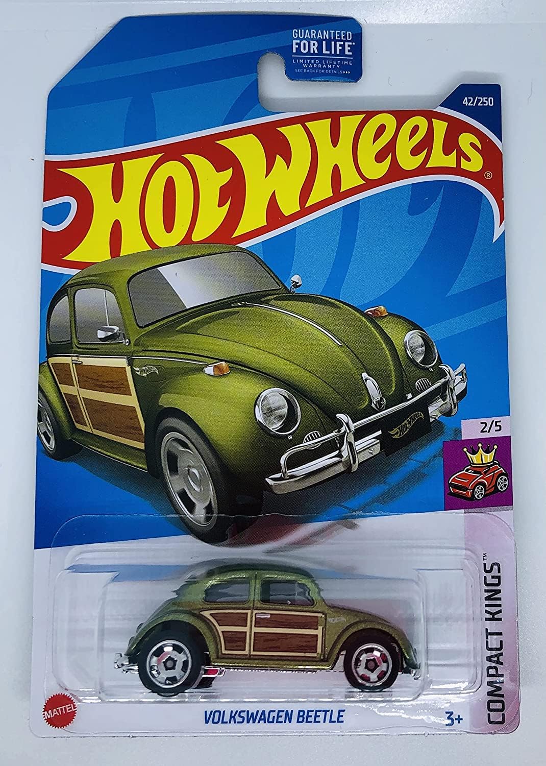 Hot Wheels 2022 - Collector # 042/250 - Compact Kings 2/5 - Volkswagen Beetle - Green