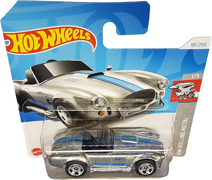 Hot Wheels - Shelby Cobra 427 S/C - HW Rolling Metal 1/5 - HTB53 - Tarjeta corta - CS Design - Mattel 2024 - 1:64