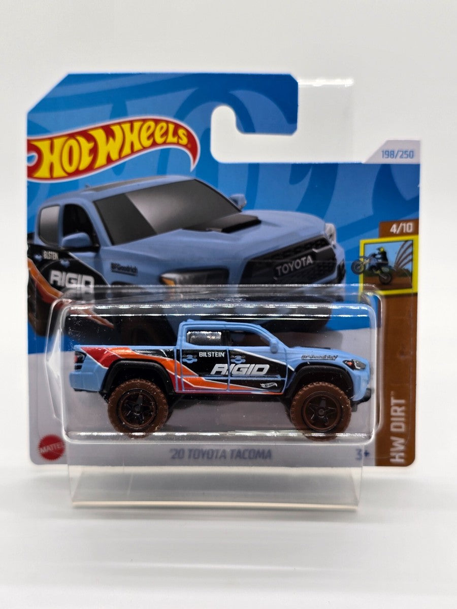 Hot Wheels - ´20 Toyota Tacoma - Baja Blazers 4/10 - HKG75 - Short Card - Rays - Pickup Truck - Azul - Mattel 2023