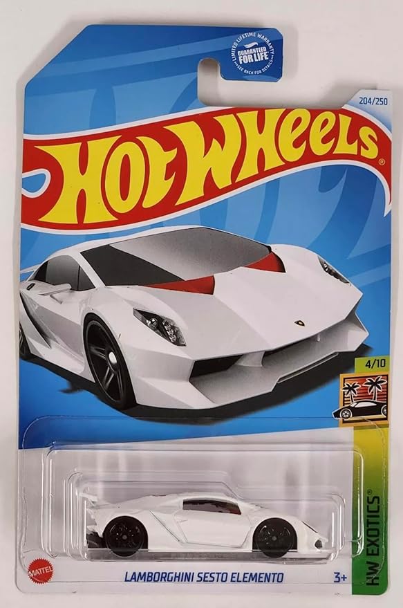 Hot Wheels Lamborghini Sesto Elemento 204/250 Blanco