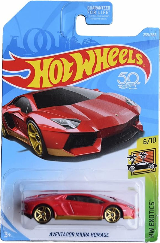 Hot Wheels Homenaje Aventador Miura, Exóticos 6/10, Lamborghini