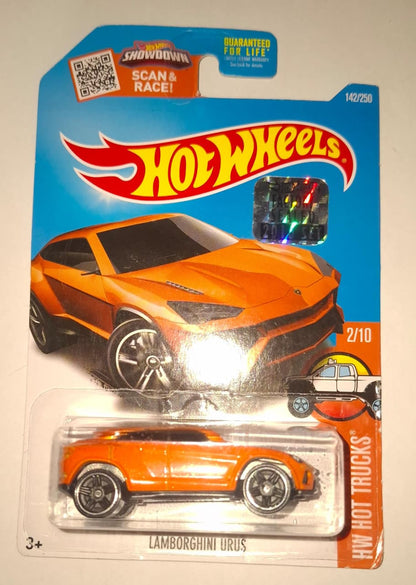Hot Wheels '17 Lamborghini Urus, [Orange] 2016 Factory Sealed Sticker