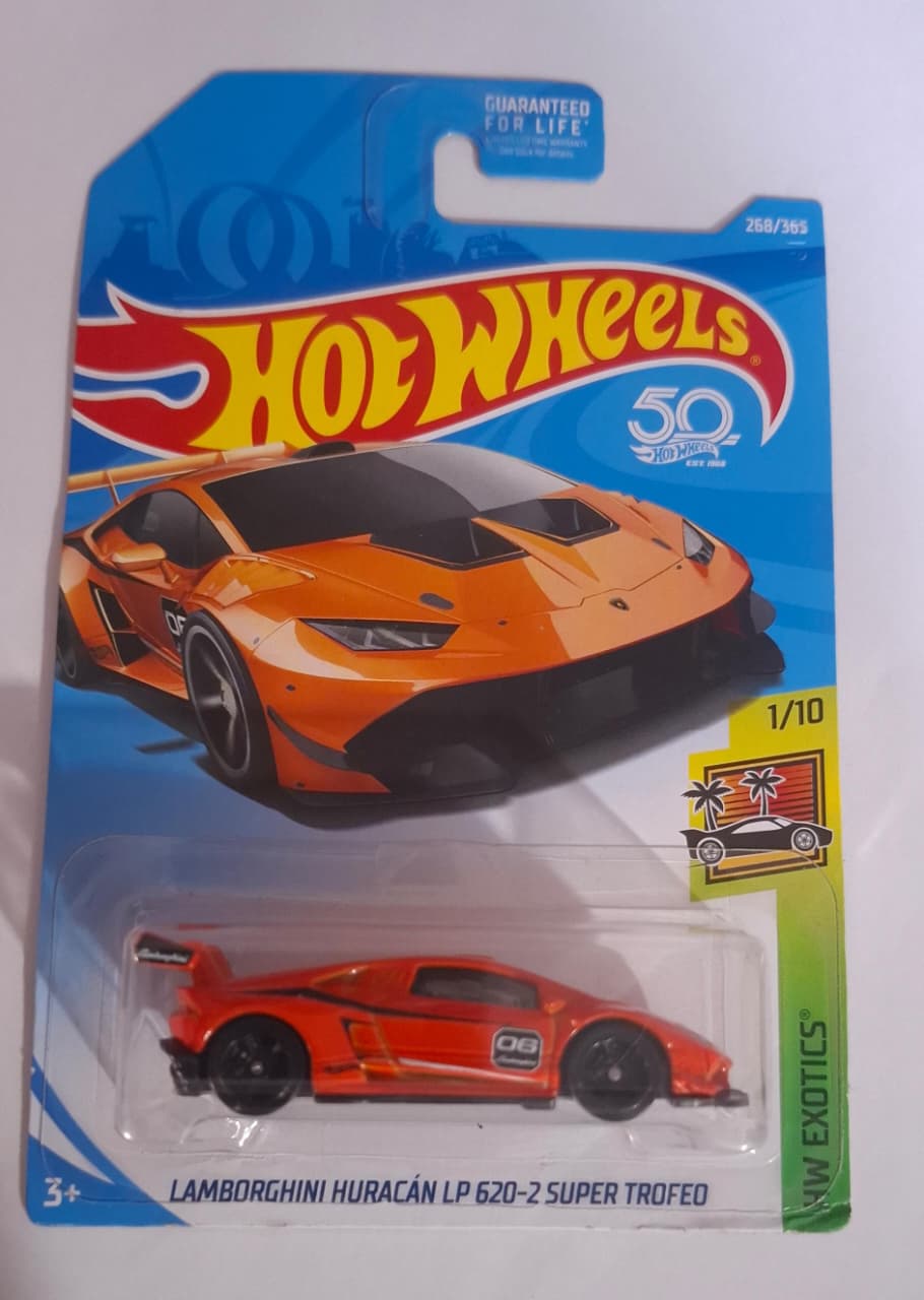 Hot Wheels Lamborghini Huracan LP 620-2 Super Trofeo, [Naranja] 268/365 Exóticos 1/10