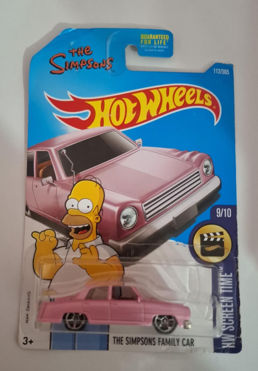 Hot Wheels 2017 HW Protector de la familia de los Simpson auto 112/365, color rosa