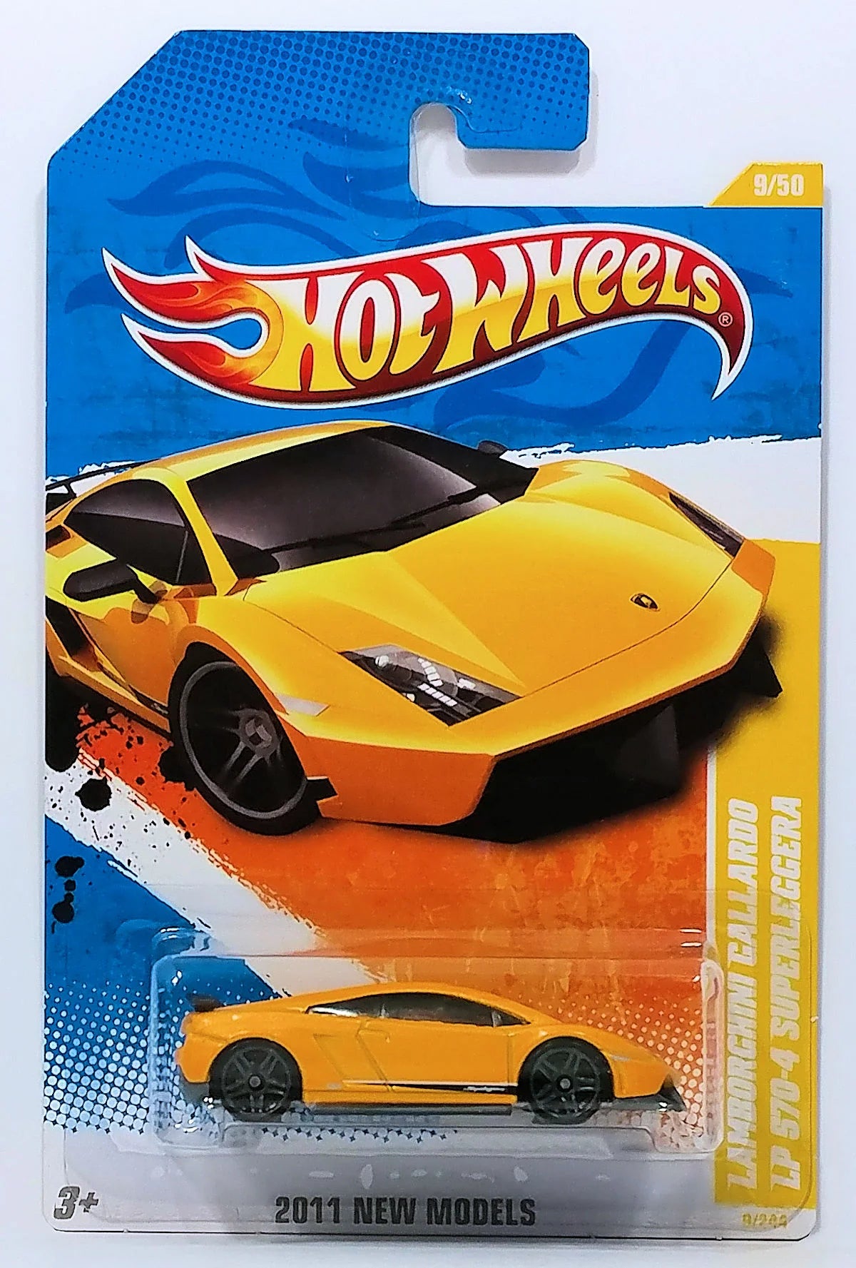Hot Wheels 2011 - Collector # 009/244 - New Models 9/50 - Lamborghini Gallardo LP 570-4 Superleggera - Yellow - USA Hot Wheels 2011 - Collector # 009/244 - New Models 9/50 - Lamborghini Gallardo LP 570-4 Superleggera - Yellow - USA